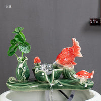 Miniature Tabletop Fountain Ornament for Fish Tank and Garden Landscaping