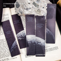 Translucent Frosted Bookmark Set - Universe, Moon, Stars, Clouds, and Landscape Designs