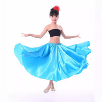 Girls' Spanish Flamenco Bullfighting Dance Skirt for Stage Performance