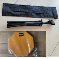 8-inch 20cm Silent Drum Practice Pad for Drum Set Percussion Training, Universal for Home and Music Stores, Height Adjustable