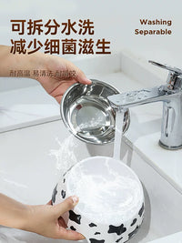 Stainless Steel Pet Food and Water Bowl for Dogs and Cats, Non-Slip Design