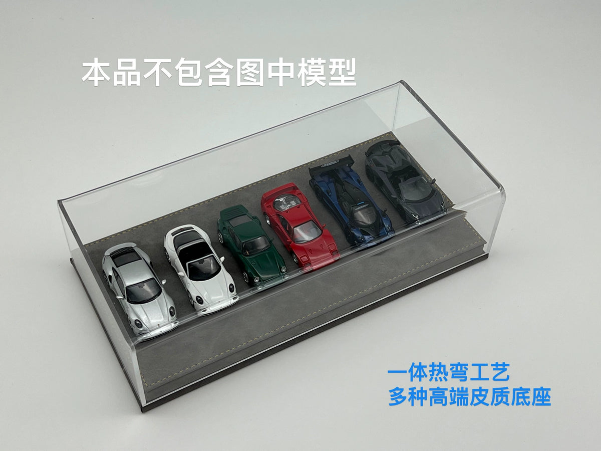 1:64 Scale Diecast Car Display Case, 6-Slot Clear Acrylic Dustproof Organizer for MiniGT Models