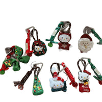 Korean INS Style Red Cartoon Sweet Bag Charm Colorful Plush Ball Keychain Phone Pendant