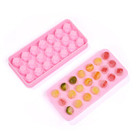Large Capacity Silicone Ice Cube Tray with Lid, Easy Release Round Ice Ball Maker for Home Use