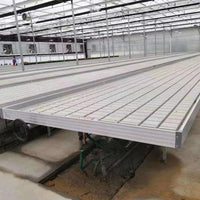 Galvanized Rolling Bench for Greenhouse Hydroponics and Seedling Cultivation