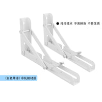 Folding Shelf Brackets Wall Mounted Triangle Support for Kitchen & Computer Desks