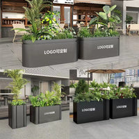 Outdoor Stainless Steel Planter Box for Balcony & Commercial Landscaping