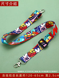 Universal Crossbody Wide Strap for Water Bottles, Cups, and Camera Bags with Hooks - Cute Girly Style