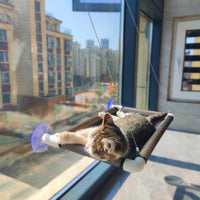 Cat Window Hammock Bed with Suction Cups, All-Season Glass-Mounted Perch for Cats