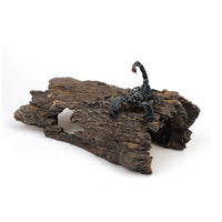 Reptile Hideaway Cave and Basking Platform for Lizards, Geckos, Spiders, and Scorpions