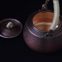 Pure Copper Teapot Kettle for Tea Ceremony and Induction Cooktop, Uncoated