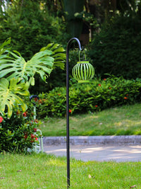 Wrought Iron Garden Ground Stake Hook for Planters & Decorations