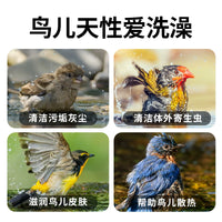 Large Bird Bath Tub for Parrots, Cockatiels, Mynahs, and Starlings - Acrylic Bird Cage Accessory for Round and Square Cages