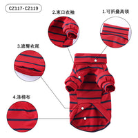 Pet Striped High-Neck Sweatshirt for Dogs