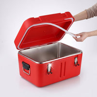 Stainless Steel Insulated Cooler Box for Outdoor Camping and Picnics