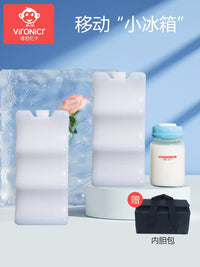 Portable Breast Milk Cooler Bag with Reusable Ice Packs for Freshness