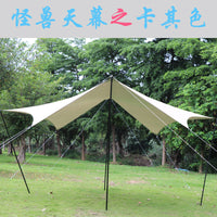 Outdoor Camping Sunshade Tarp Tent with UV Protection for Multiple People BBQ and Living Area