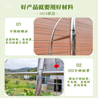 Stainless Steel Garden Arch Trellis for Climbing Plants, Outdoor Rose Arbor Support