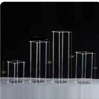 Clear Acrylic Pedestal Stand for Wedding Stage & Event Decor