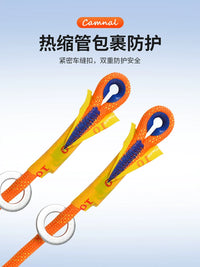 Outdoor Wear-Resistant Safety Rope with Double Hooks for High-Altitude Work