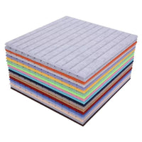12-Pack Felt Acoustic Panels for Soundproofing and Wall Decor, Vertical Stripe Design