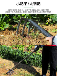 Gardening Tool Set for Digging, Weeding, and Planting - Shovel, Hoe, Rake