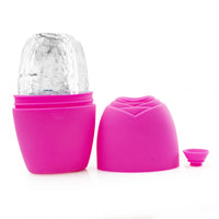 Silicone Ice Roller for Face and Eyes, Reusable Facial Ice Massager for Skin Tightening, Puffiness, and Dark Circles