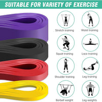 GPPNKC Resistance Bands Set for Pull-Ups and Fitness Training with Door Anchor