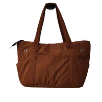 Corduroy Yarn Storage Bag Large Capacity Handbag for Knitting Crochet Tools