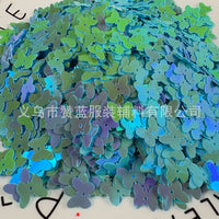 10mm Mixed Color Butterfly Sequins for DIY Crafts, Apparel, Bag Decoration, and Slime Filling