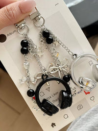 Y2K Ins Style Music Earphone Bag Keychain Phone Charm for Bags and Gifts