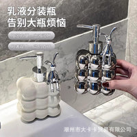 Ceramic Lotion Dispenser Bottle for Bathroom, Large Capacity Shampoo Hand Soap Press Pump Bottle