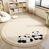 Round Area Rug for Office Chair Living Room Bedroom Nursery
