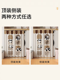 Cartoon Washing Machine Dust Cover Curtain, Waterproof Sunscreen Roller Blind for Balcony Cabinet