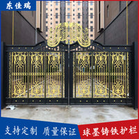 Malleable Cast Iron Villa Garden Fence Railing - Welded Zinc Steel Balcony Guardrail