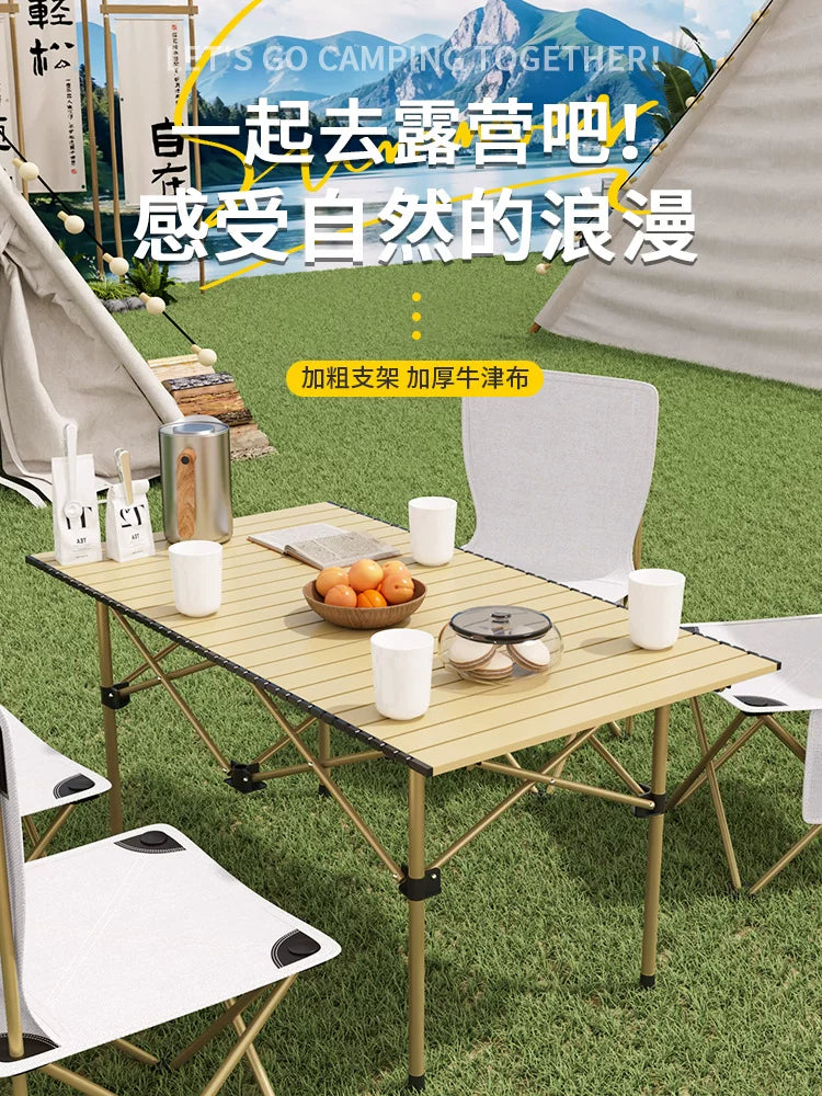Portable Folding Camping Table for Outdoor Picnics and Gatherings