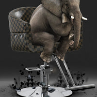 Modern Hydraulic Swivel Barber Chair for Salon, Hairdressing, Styling, and Perming