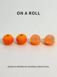 Resin Lychee and Orange Car Dashboard Ornaments for New Year Decor