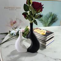 Nordic Retro Faux Ceramic Wabi-Sabi Vase for Home Decor