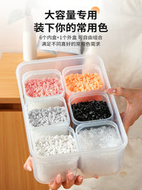 Perler Bead Storage Box Set with Multiple Compartments for Small Beads and Craft Supplies