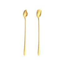 304 Stainless Steel Mango Spoon Long Handle Ice Cream Coffee Stirring Spoon
