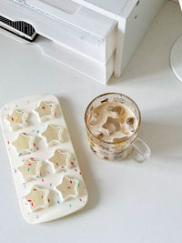 Star-Shaped Silicone Ice Cube Tray for Homemade Summer Drinks, Easy Release