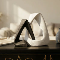 Italian Minimalist Abstract Geometric Sculpture for Home and Office Decor