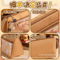 Capybara Large Capacity Pencil Case for Students, Cute Cartoon Stationery Pouch