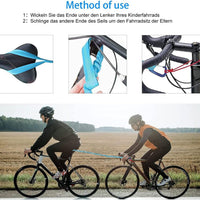 Bicycle Tow Rope for Outdoor Cycling, Mountain Bike Elastic Pull Rope for Parent-Child Riding