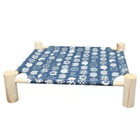 Wooden Pet Bed Hammock for Cats and Small Dogs, Washable and Portable