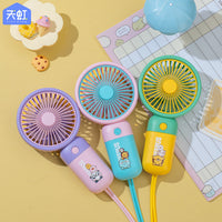 Portable USB Rechargeable Mini Handheld Fan with Base