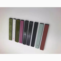 9-Piece Fixed-Angle Knife Sharpener Whetstone Set with Base, Ruby and Black Agate