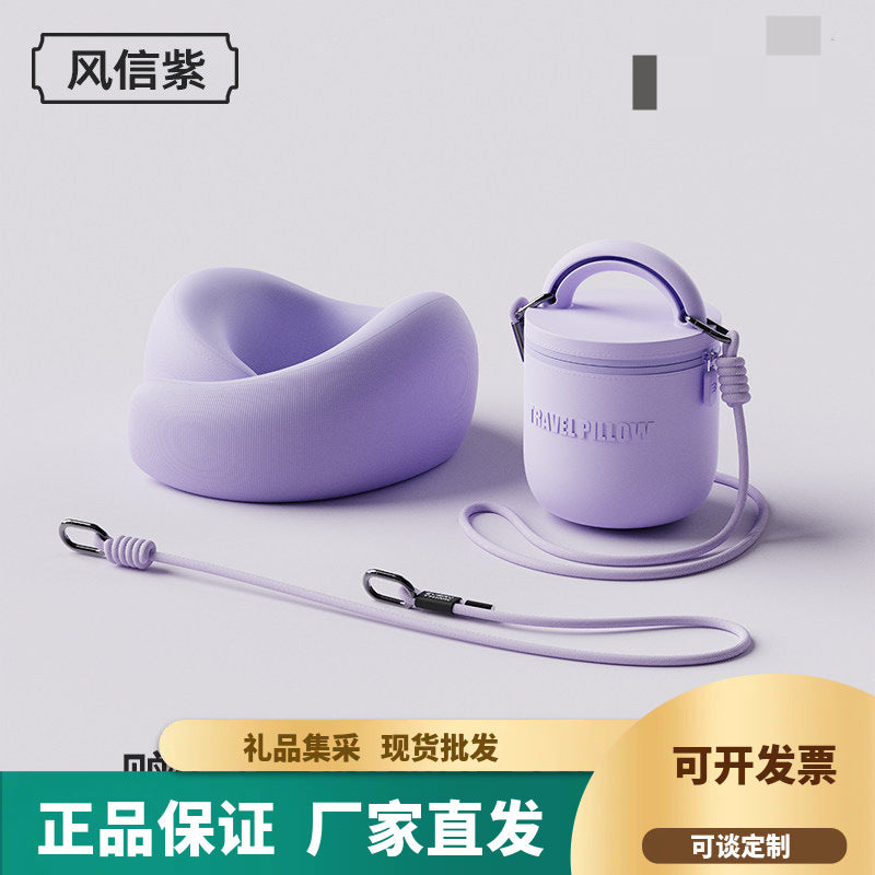 EVERYTHINK Portable U-Shaped Travel Pillow for Neck Support