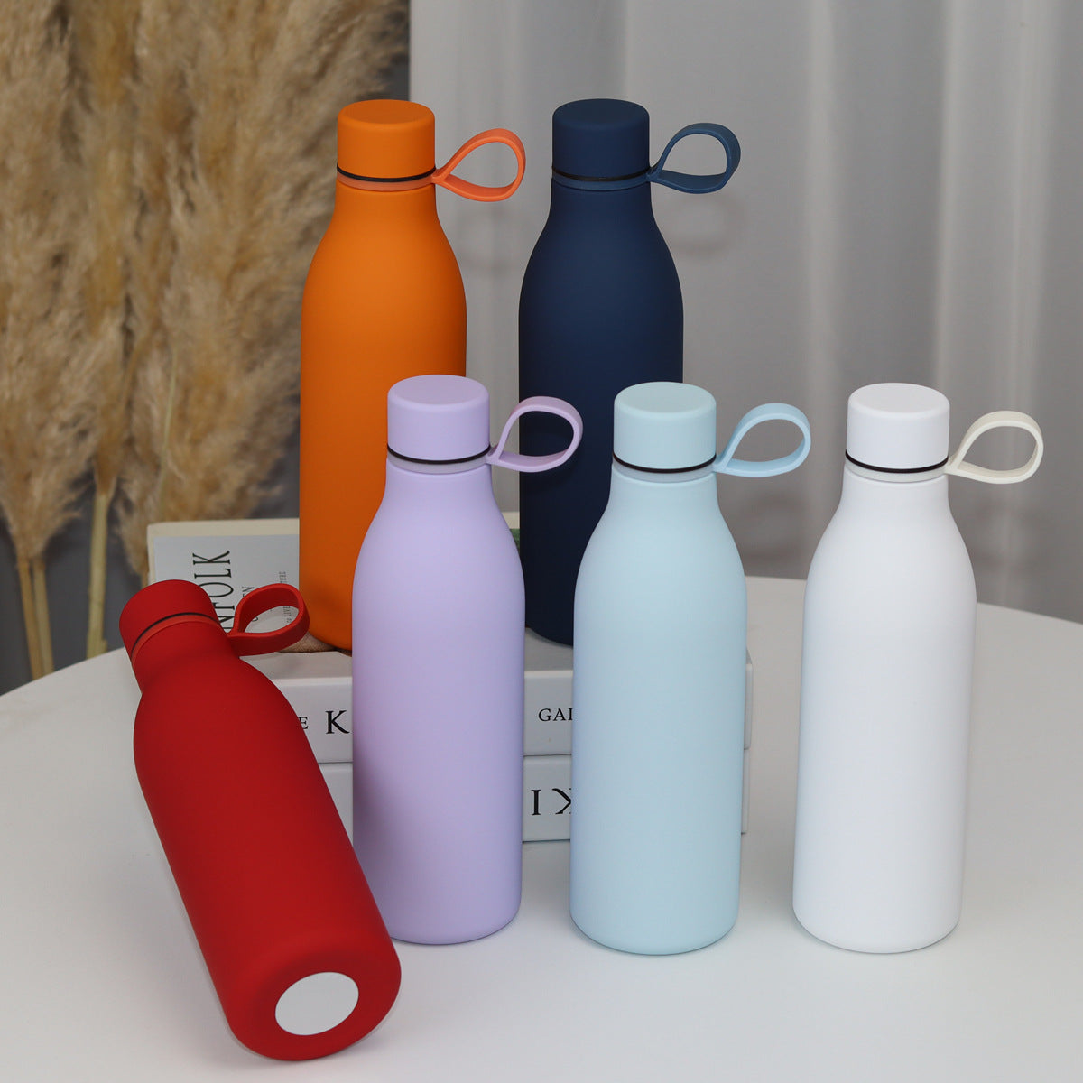 Stainless Steel Vacuum Insulated Water Bottle, Double-Walled Portable Sports Flask